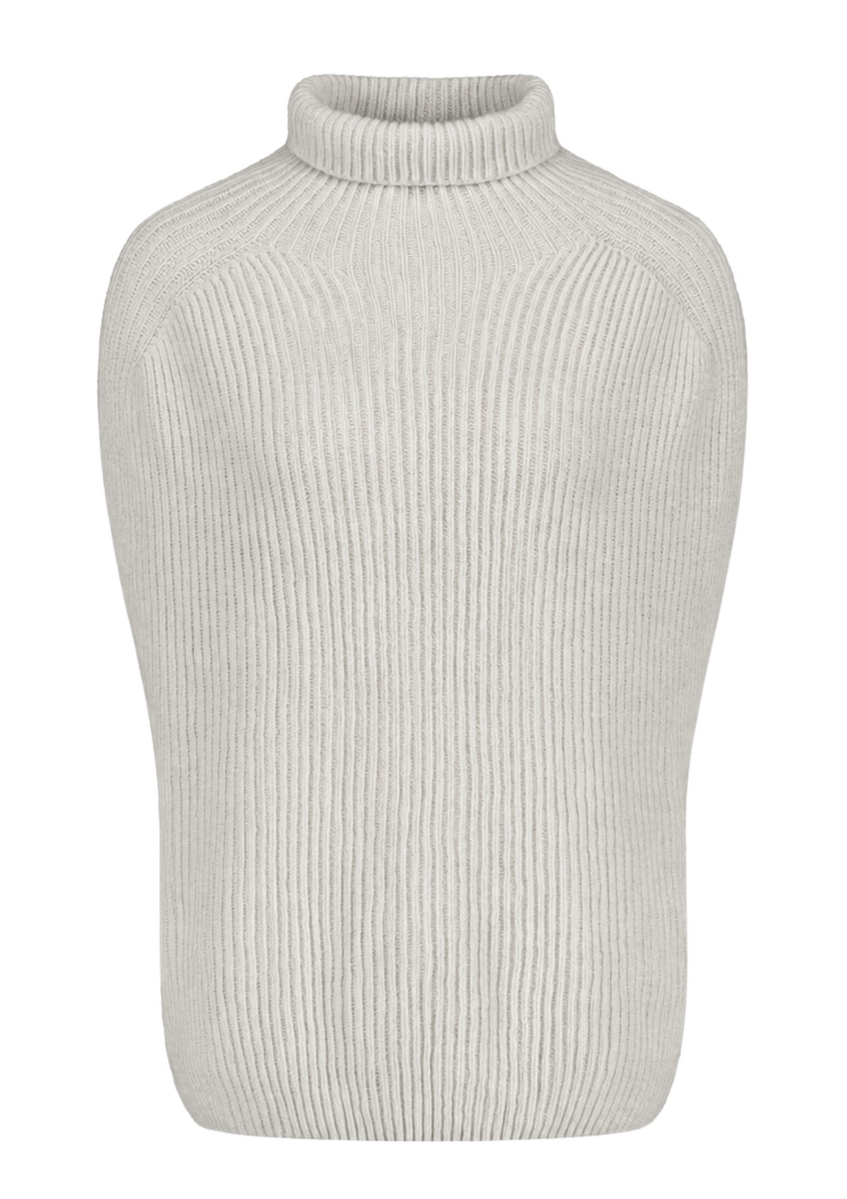 UTÖ MERINO WOOL COLLAR VEST LIGHT GREY