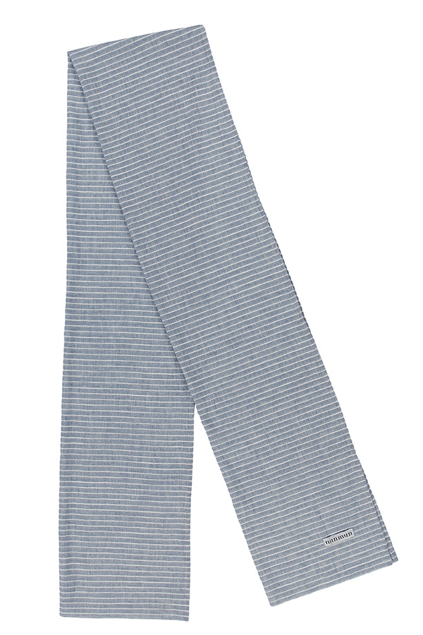 LAINE LINEN SCARF BLUE