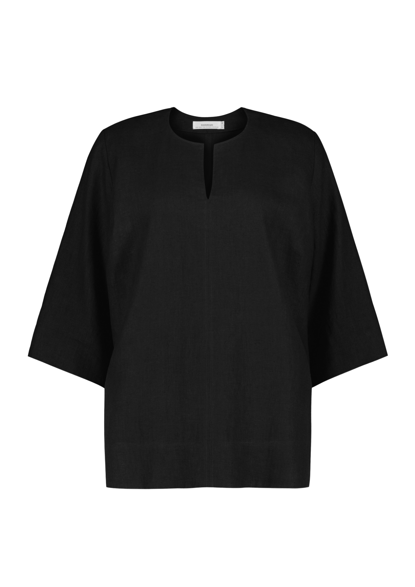 RUMARBY LINEN SHIRT BLACK