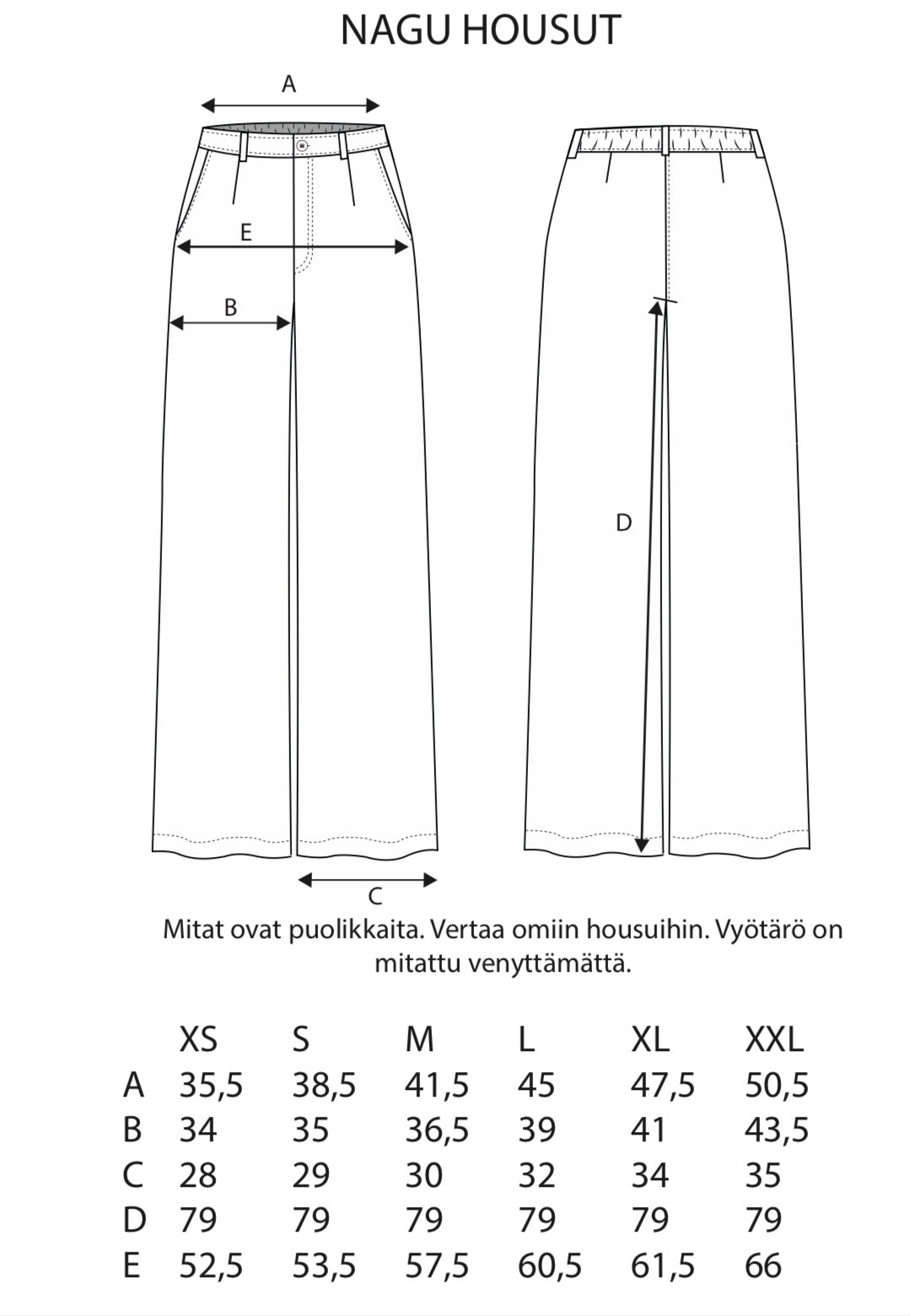 NAGU HOUSUT VAALEA DENIM