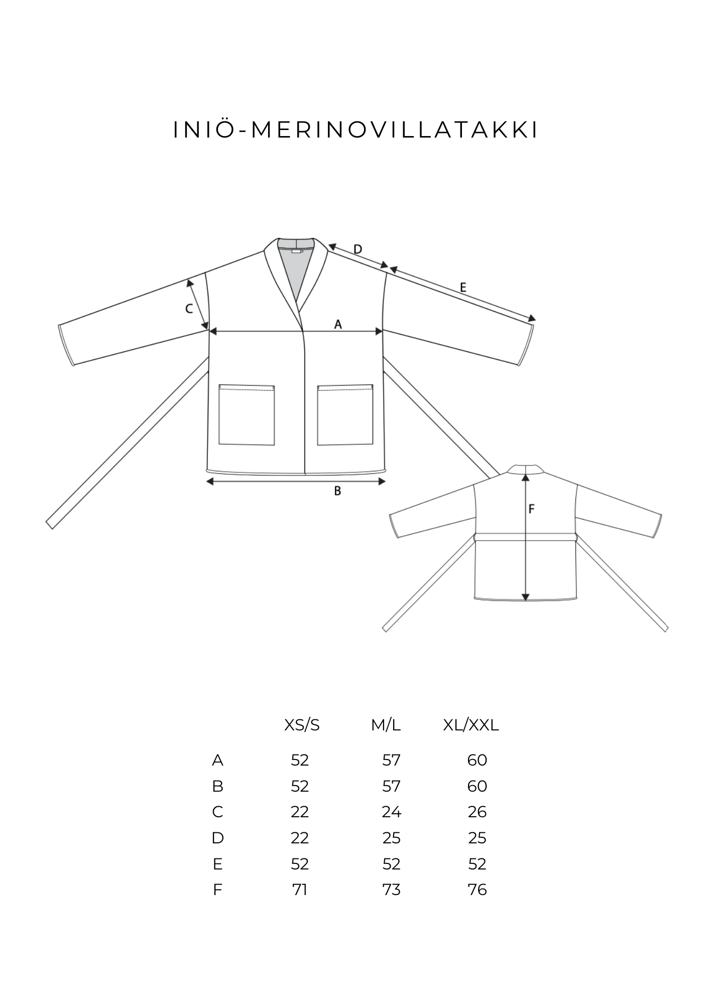 INIÖ MERINOVILLATAKKI JOUTSEN