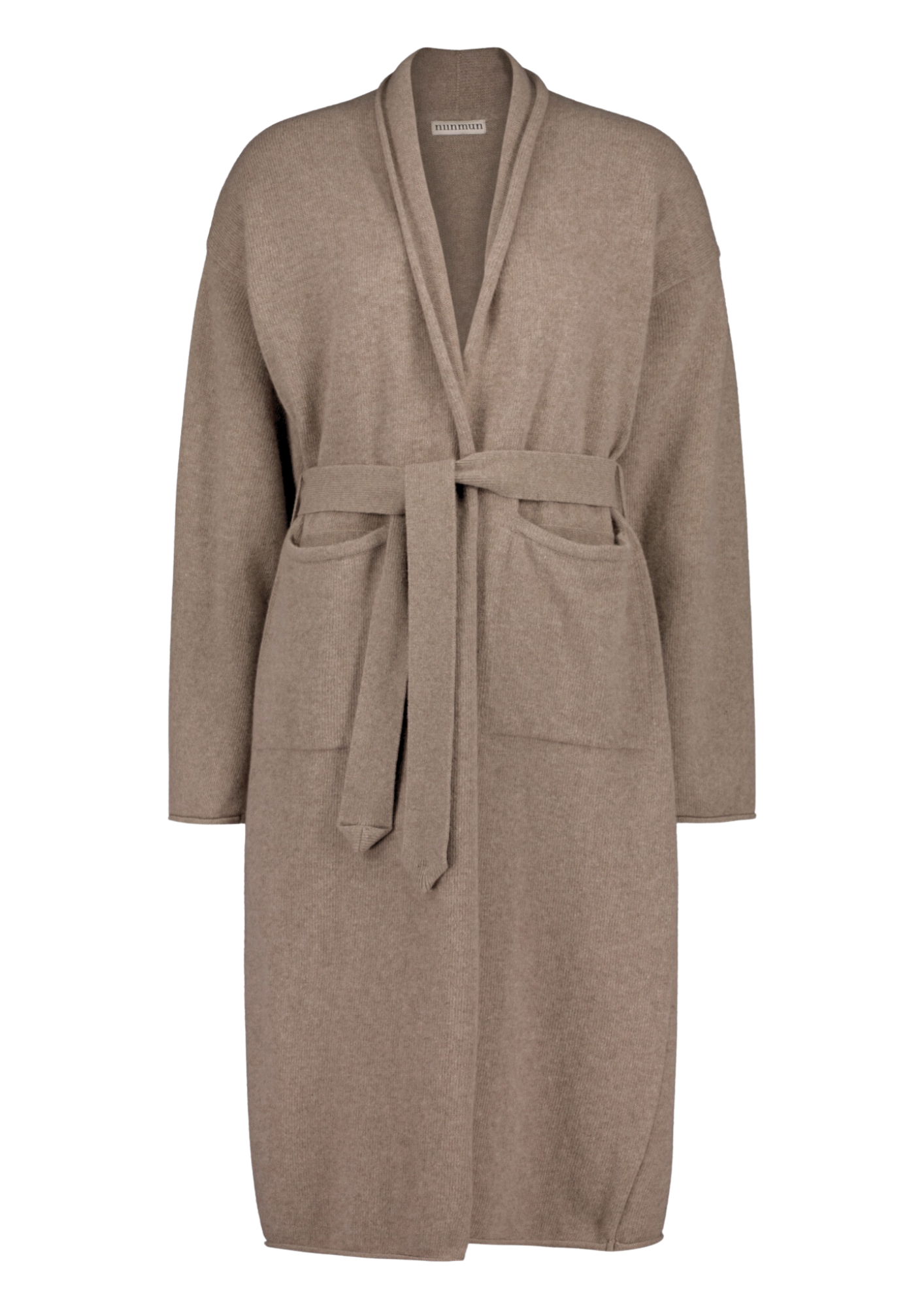 SEILI MERINO WOOL CARDIGAN LIGHT BROWN