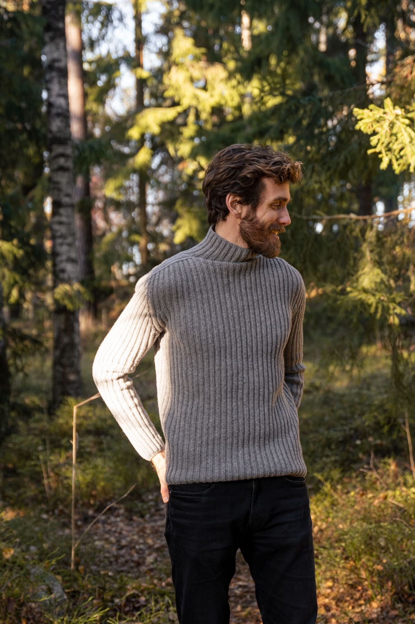 UTÖ MERINO WOOL SWEATER GREY