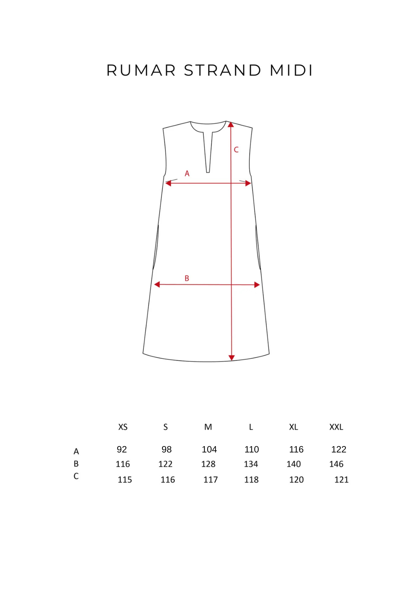 RUMAR STRAND MIDI PELLAVAMEKKO KORPPI