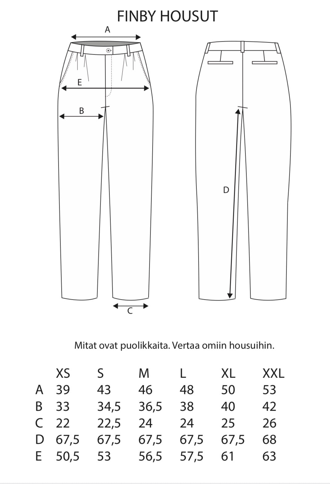 FINBY HOUSUT MERI 100% PELLAVA