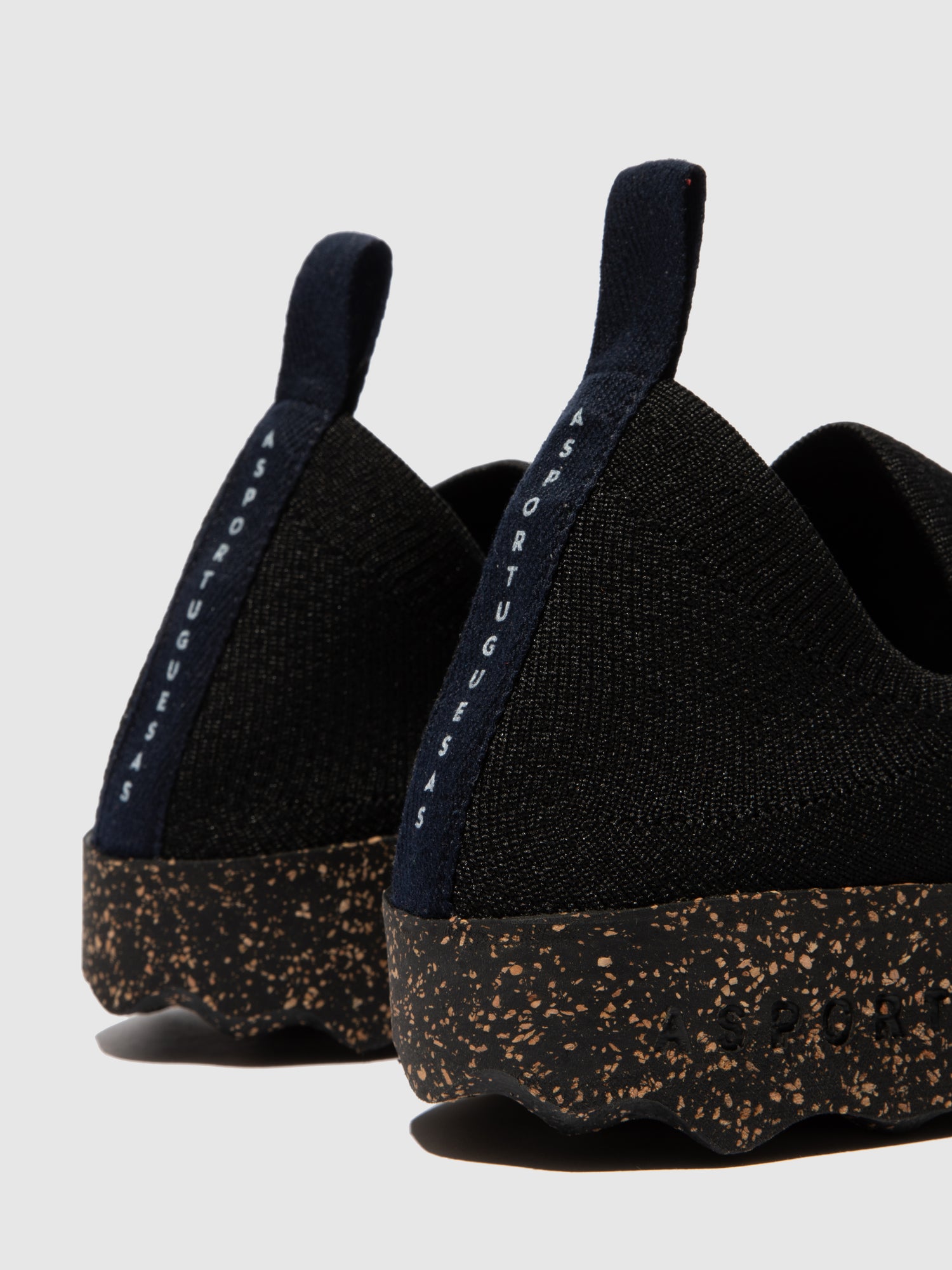 ASPORTUGUESAS CLIP FABRIC SHOES BLACK