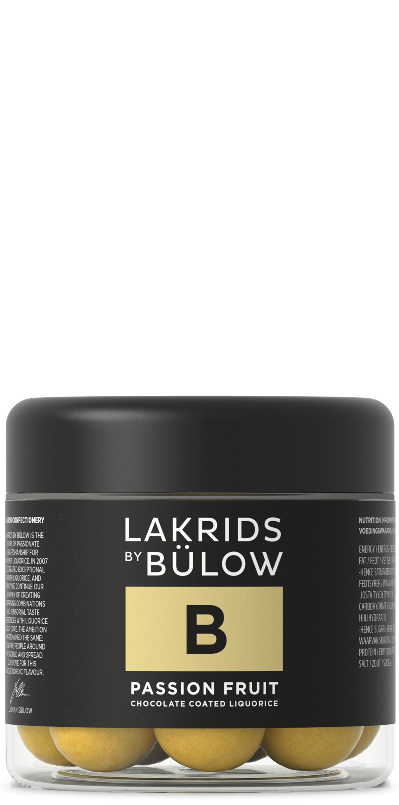 B - PASSION-VALKOSUKLAAKUORRUTTEINEN LAKRITSI 125G (G)