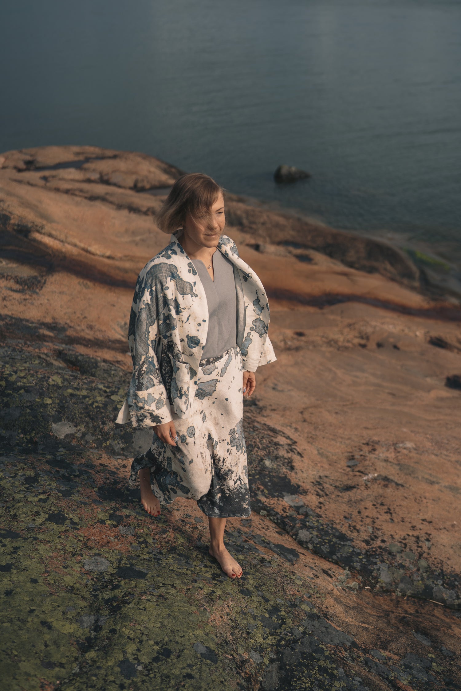 VITSKÄR JAKKU FRAMTIDEN 100% PELLAVA