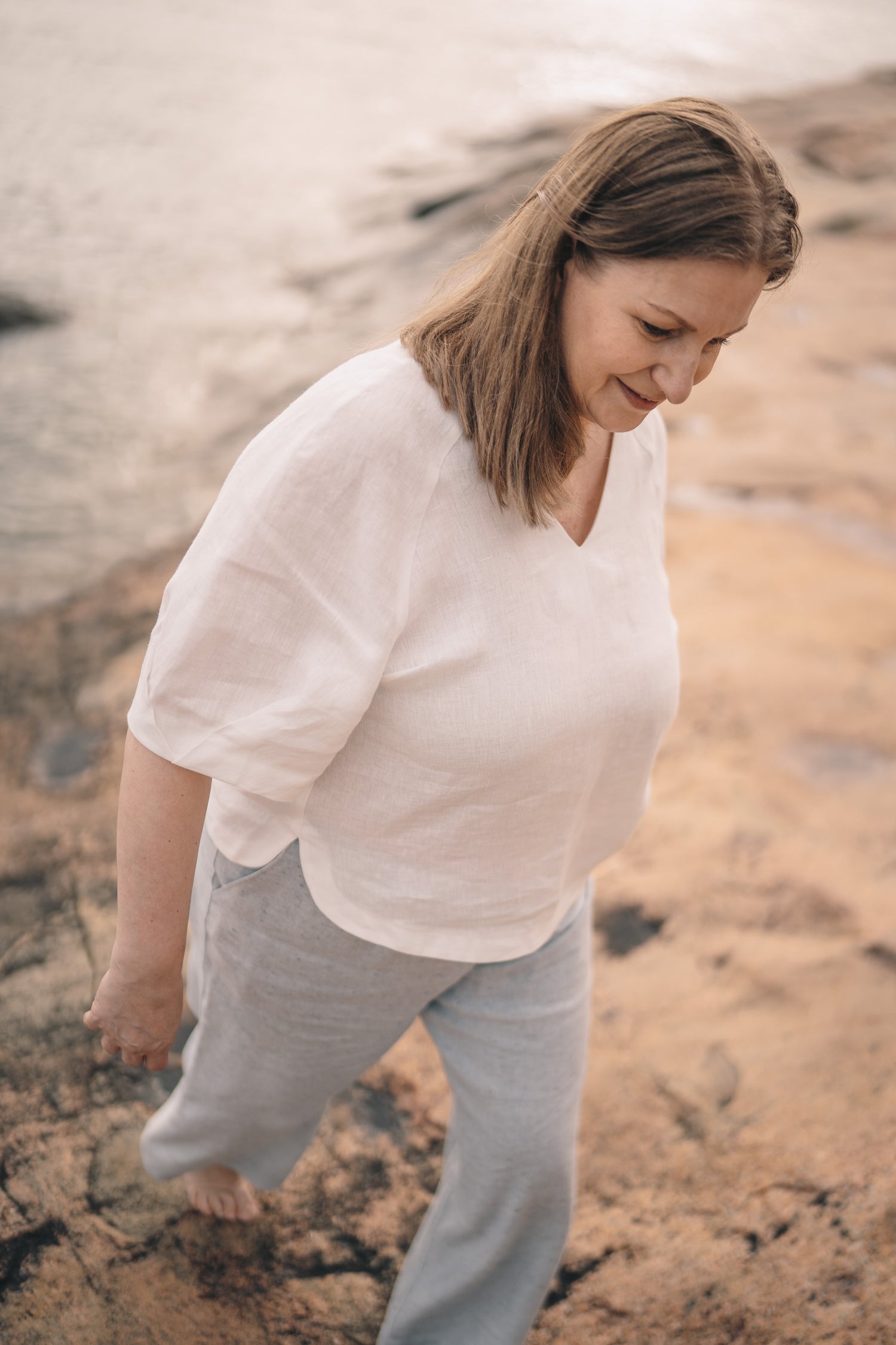 VITHARU PAITA VALKOINEN 100% PELLAVA