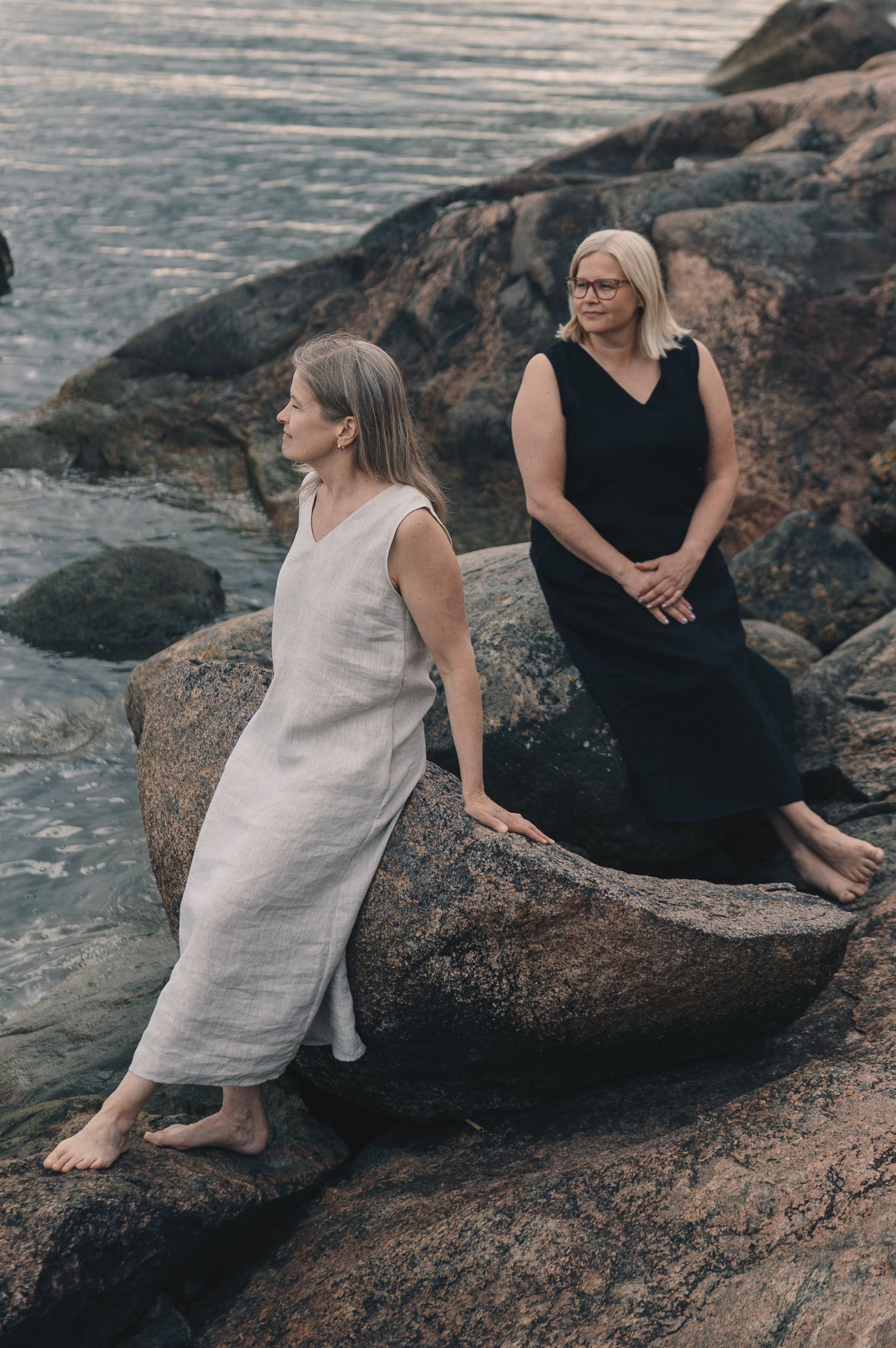 SANDHOLM LINEN DRESS NATUR