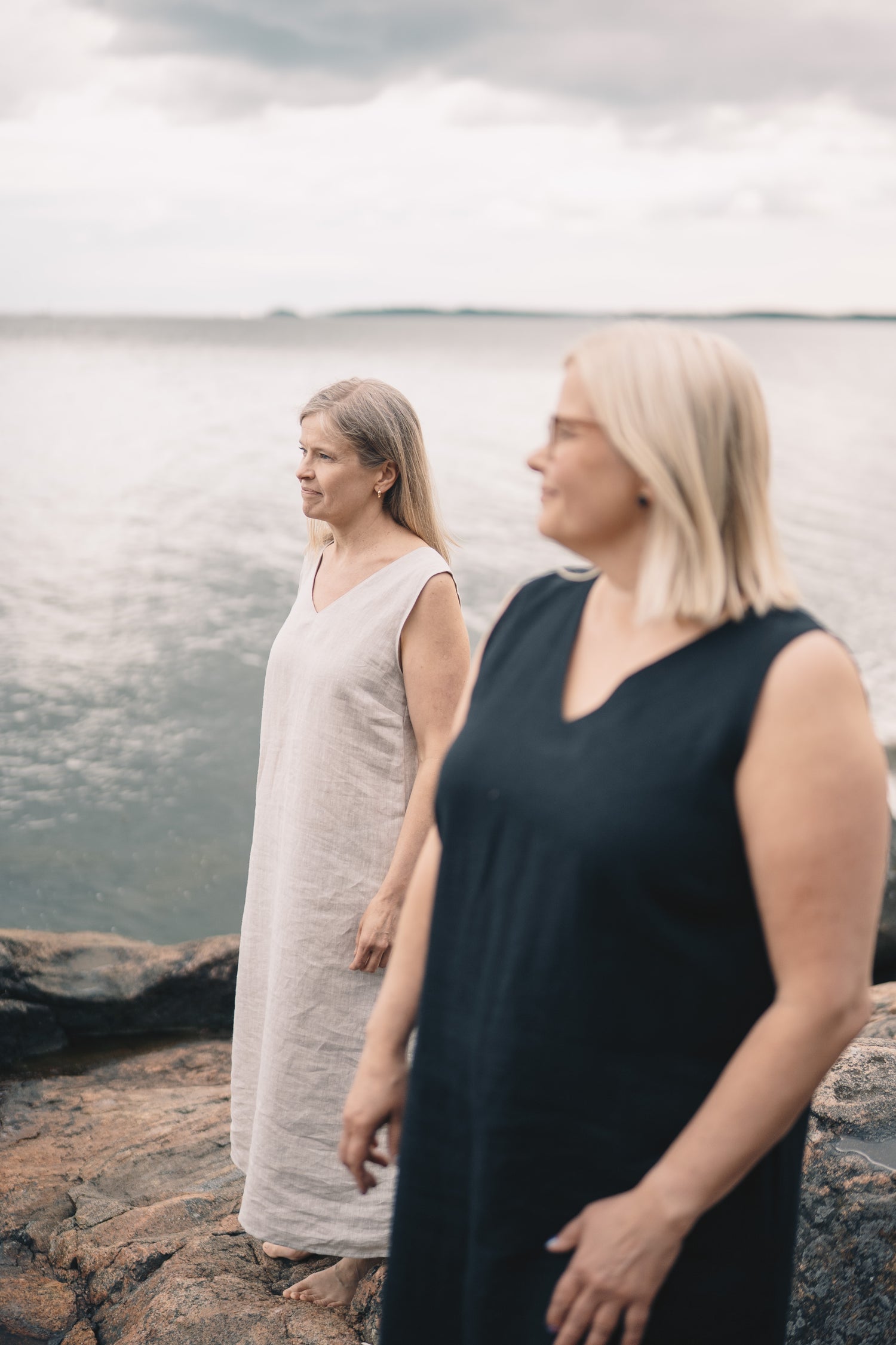 SANDHOLM LINEN DRESS NATUR