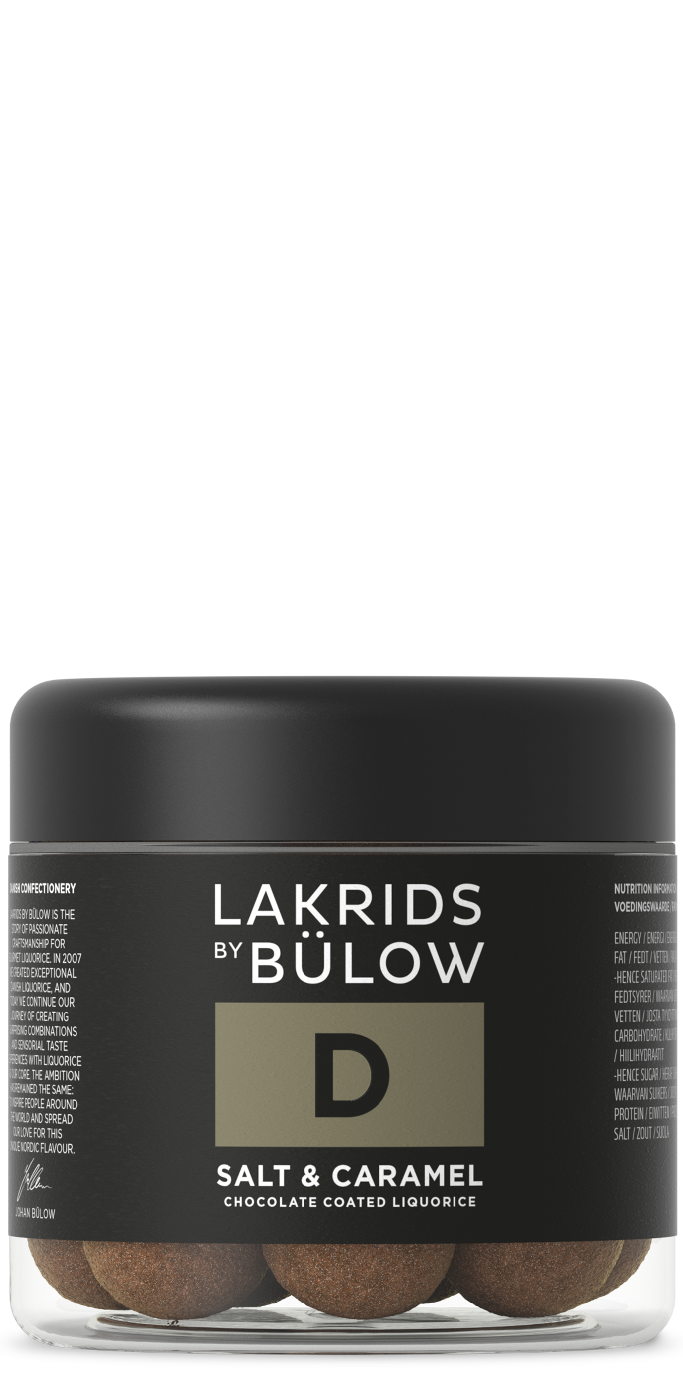 D - KARAMELLI-MERISUOLA KUORRUTTEINEN LAKRITSI 125g (G)
