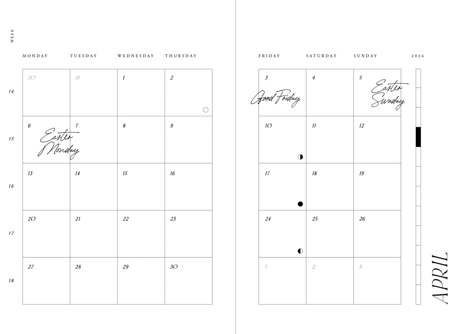 Cozy Planner 2026 Coffee - KALENTERI