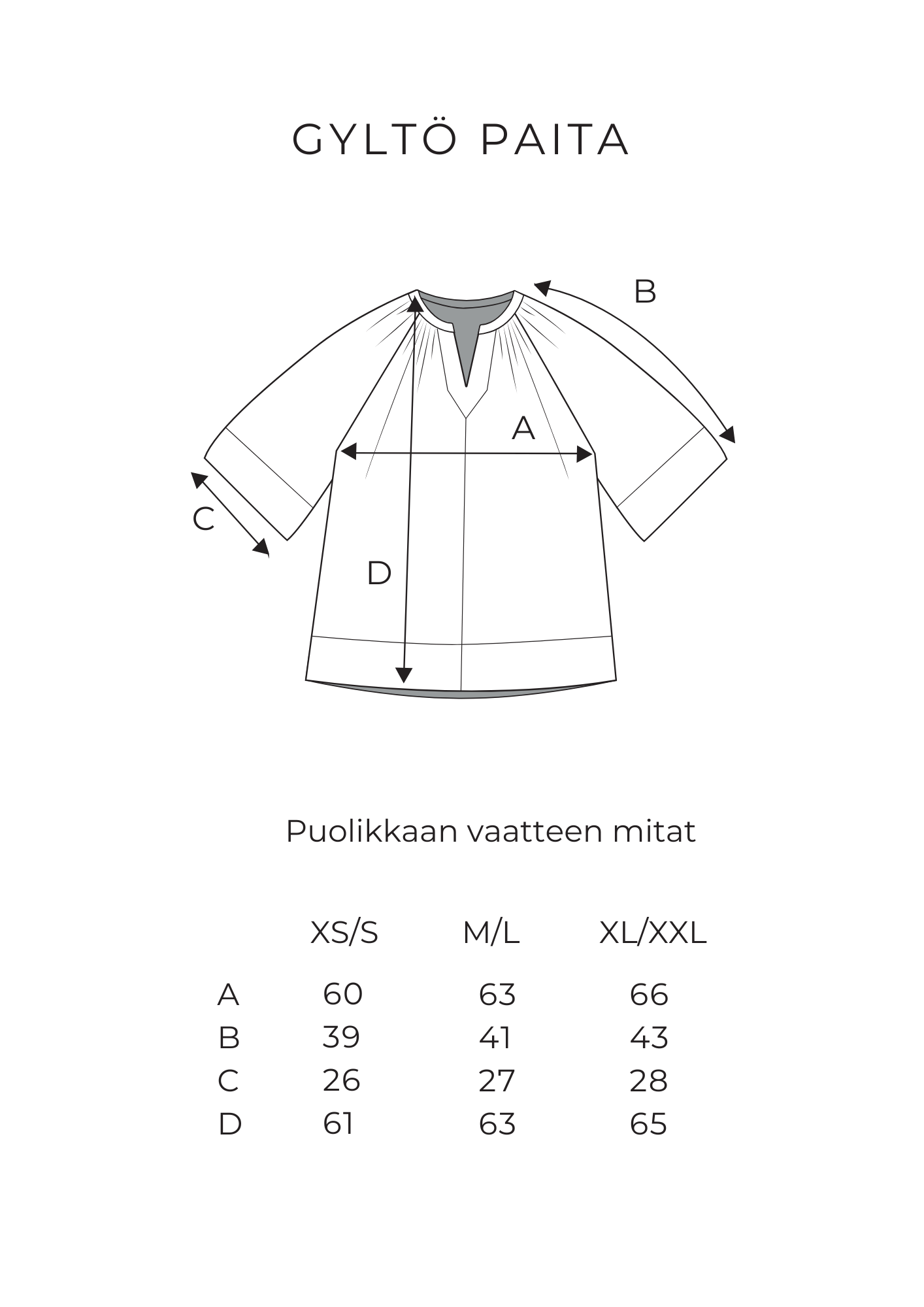 GYLTÖ PAITA VANAMO