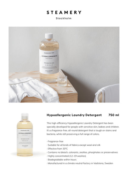 STEAMERY STOCKHOLM HYPOALLERGENIC DETERGENT