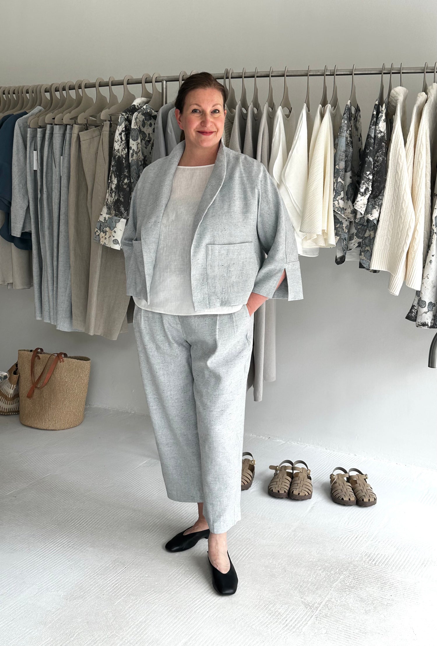 VITSKÄR JAKKU VAALEA DENIM