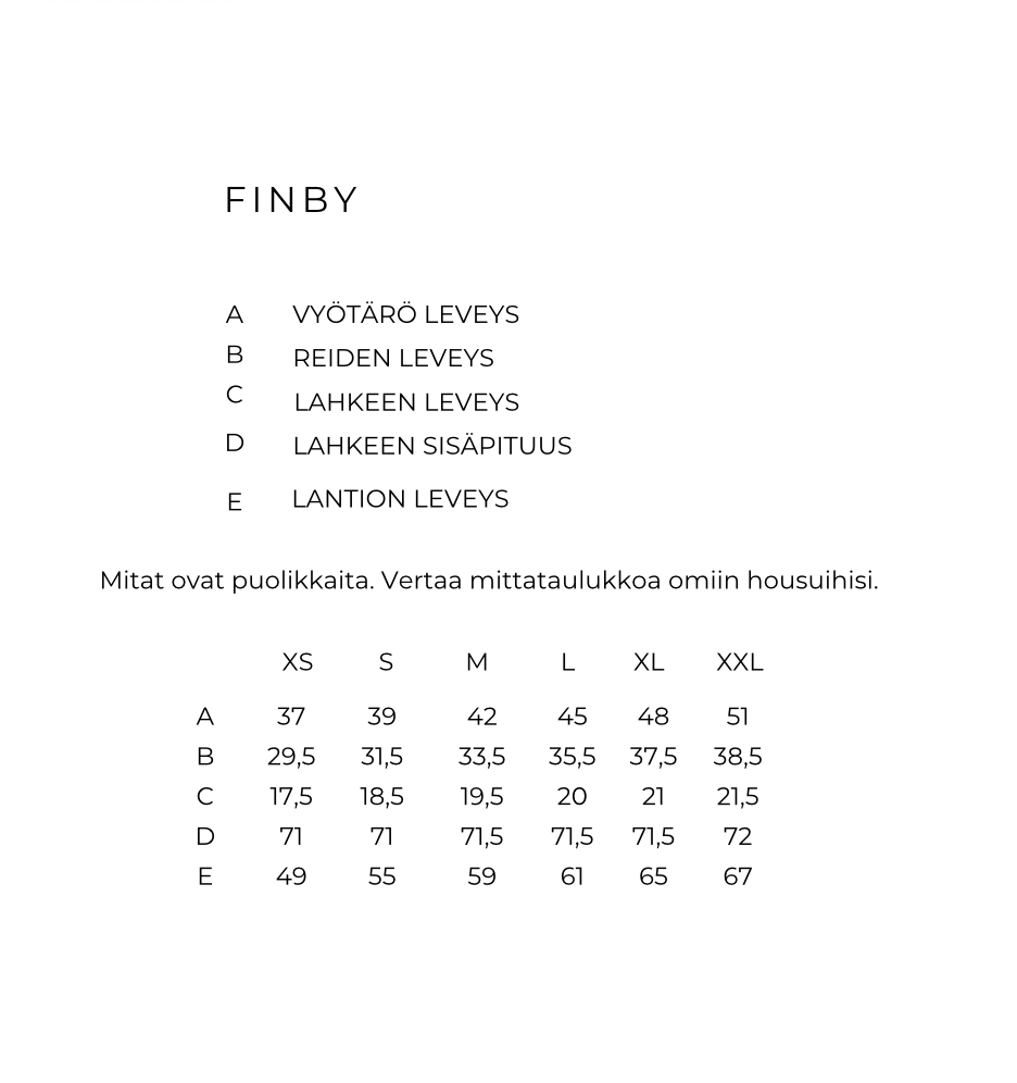 FINBY SAMETTIHOUSUT KAISLA