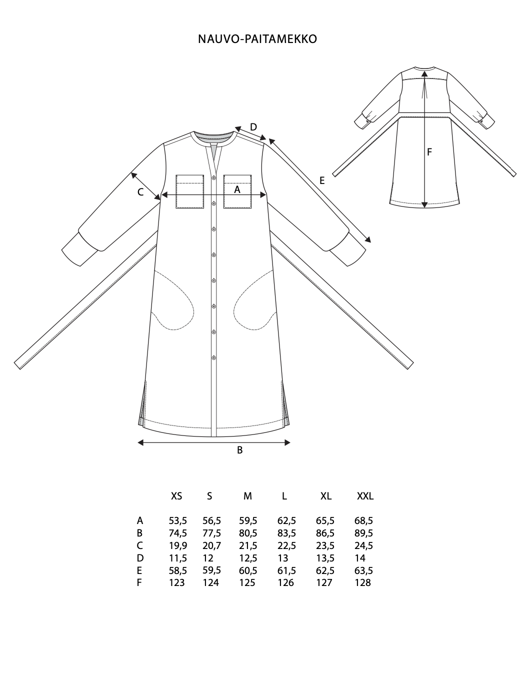 NAUVO PELLAVAPAITAMEKKO KORPPI