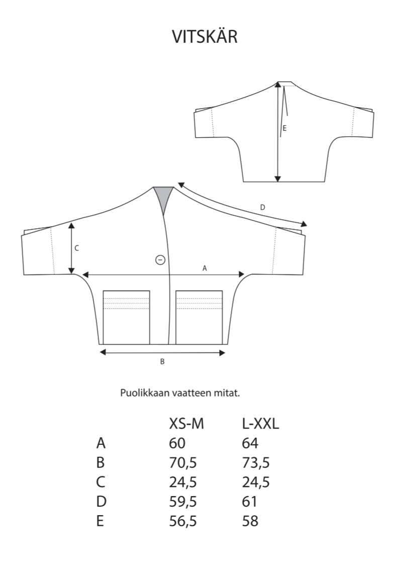 VITSKÄR JAKKU TUMMA DENIM