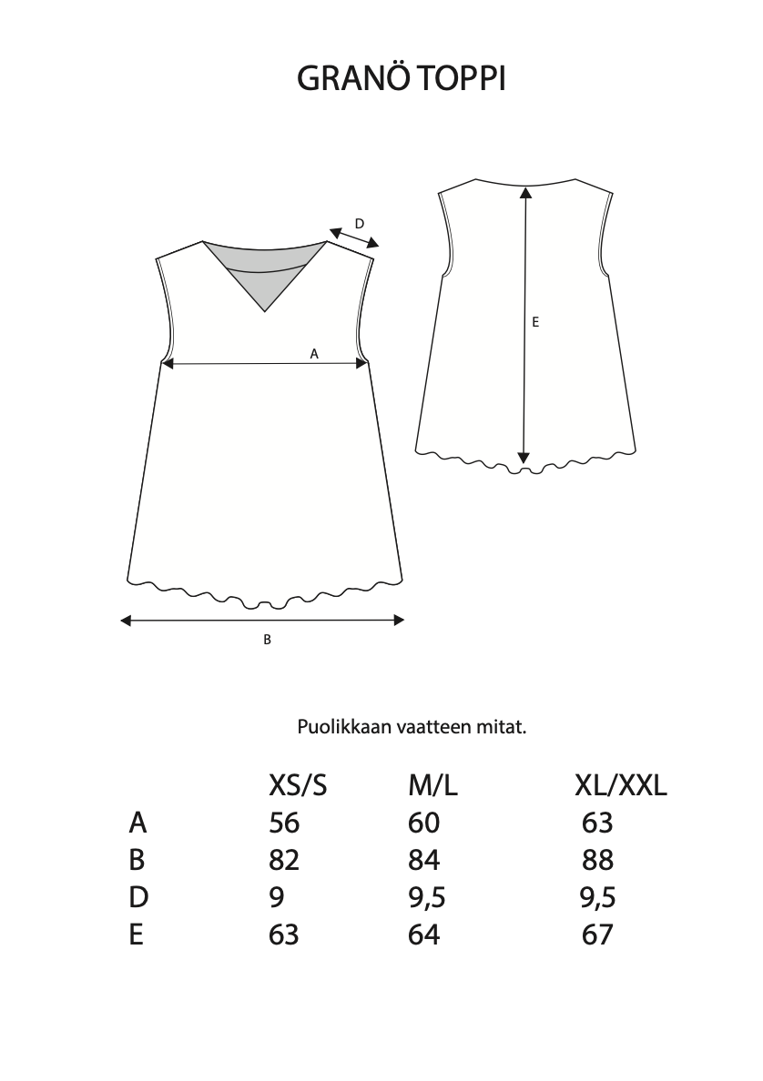 GRANÖ TOPPI VALKOINEN