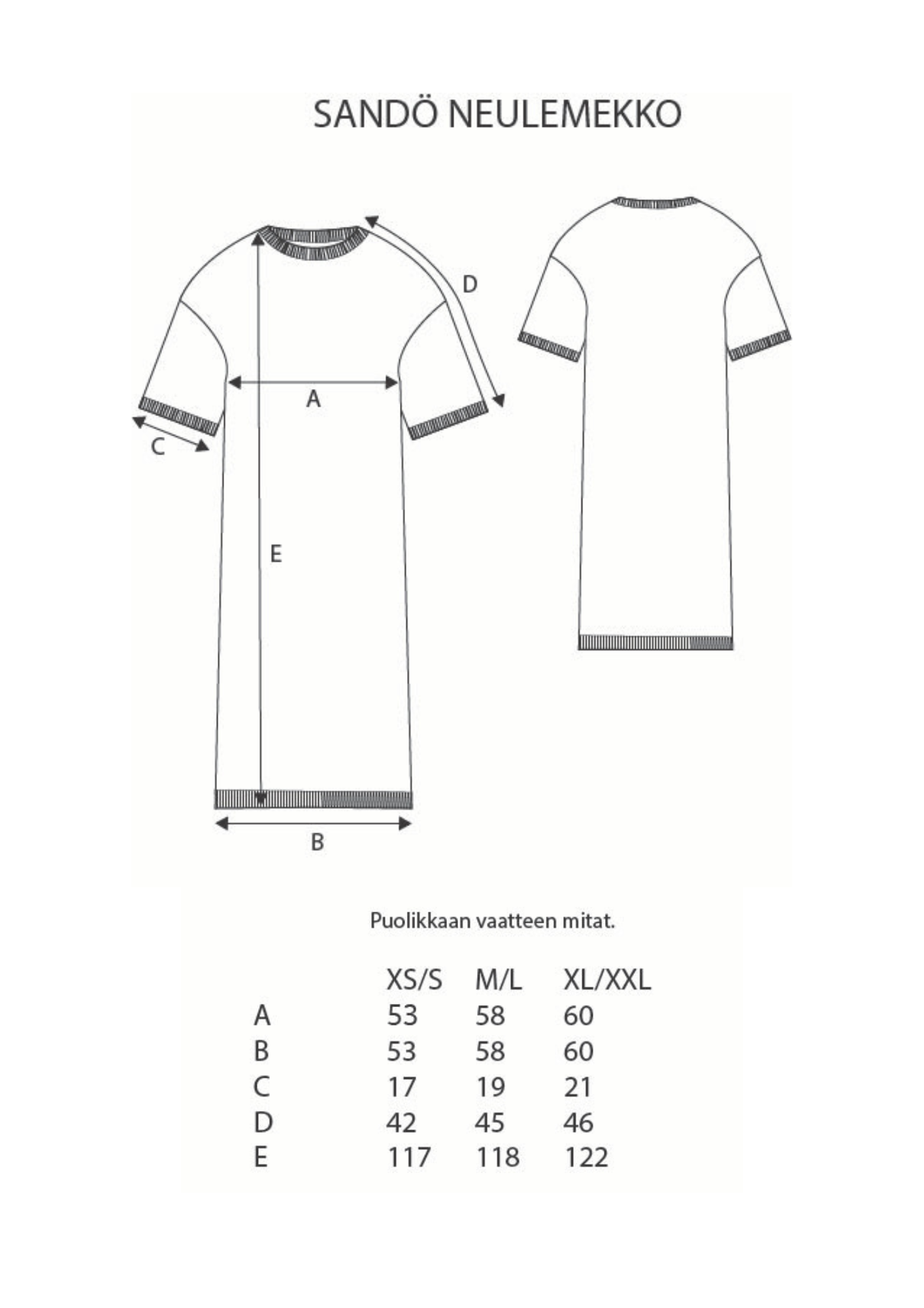 SANDÖ KNITDRESS BLACK