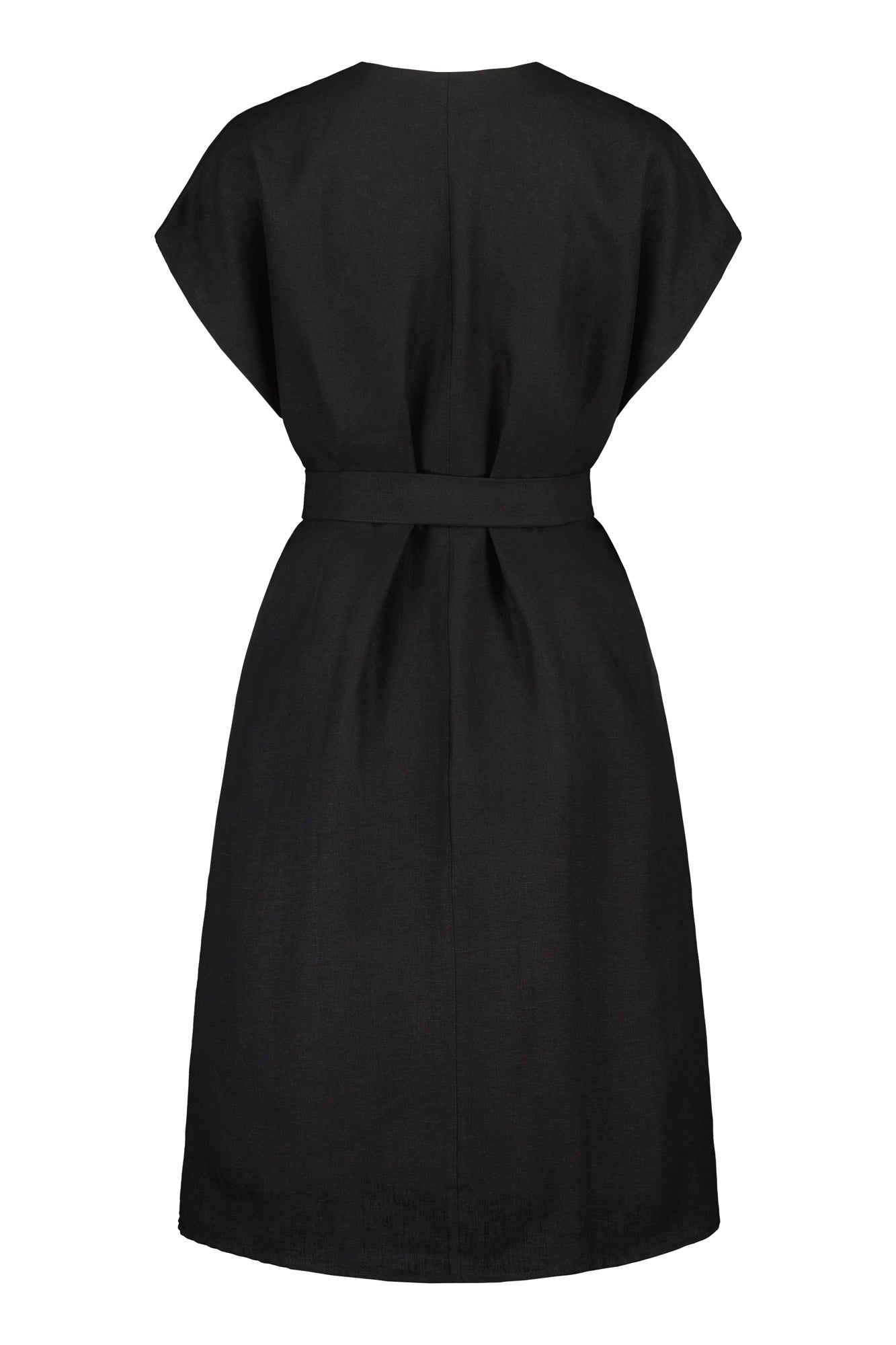 VÄSBY LINEN DRESS BLACK
