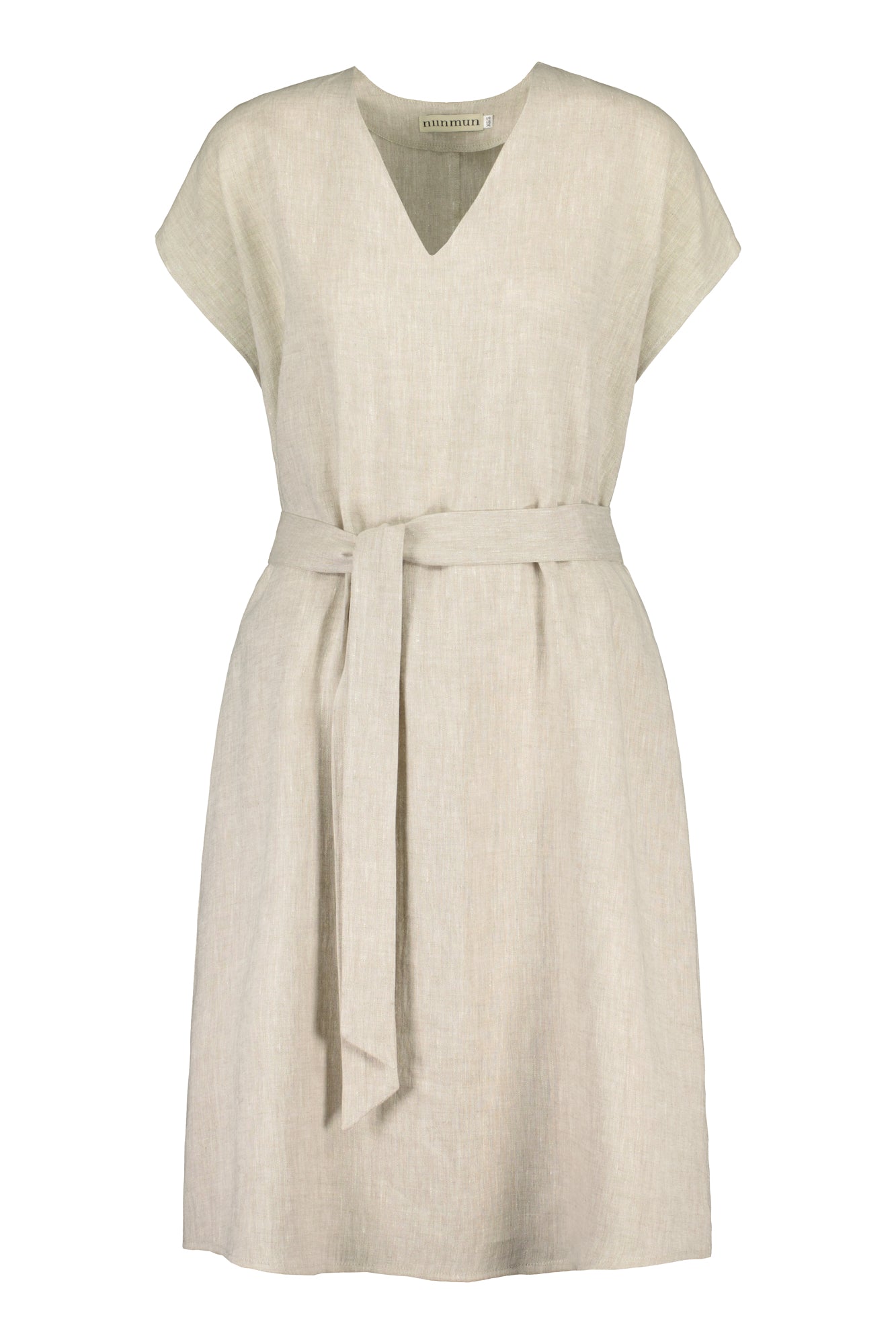 VÄSBY LINEN DRESS NATUR