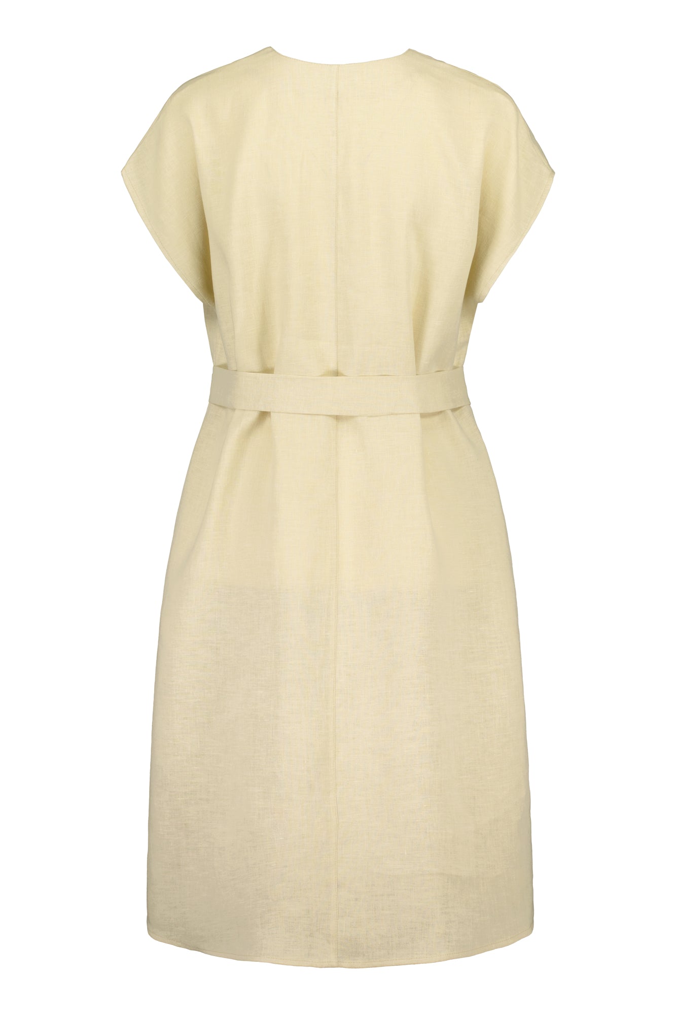 VÄSBY LINEN DRESS LIGHT YELLOW