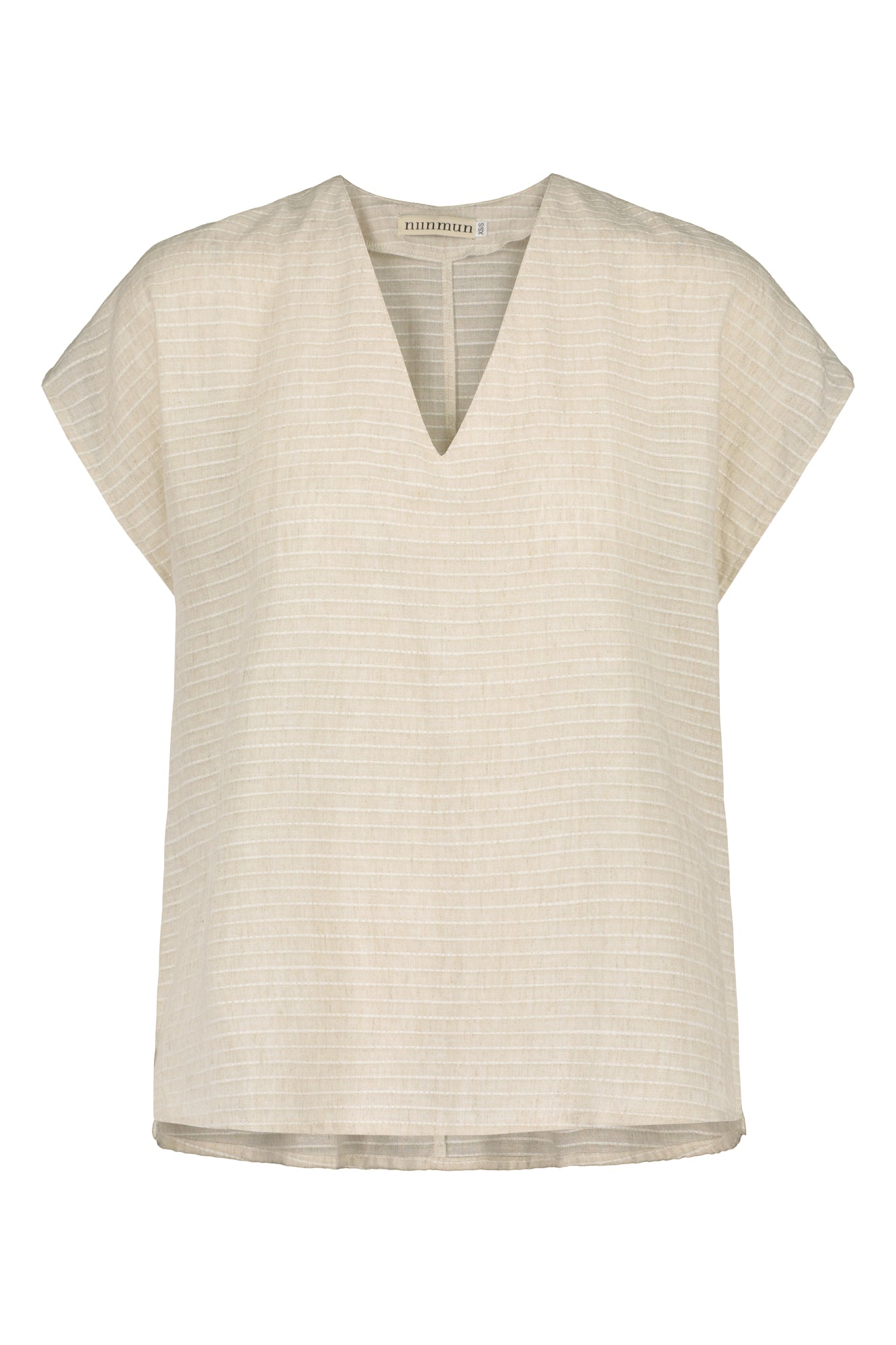 VÄSBY PELLAVAPAITA NATUR RAITA