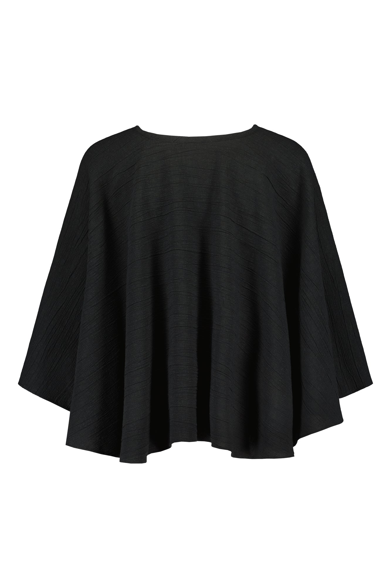 MAGGHOLM HEMP AND SILK CAPE BLACK
