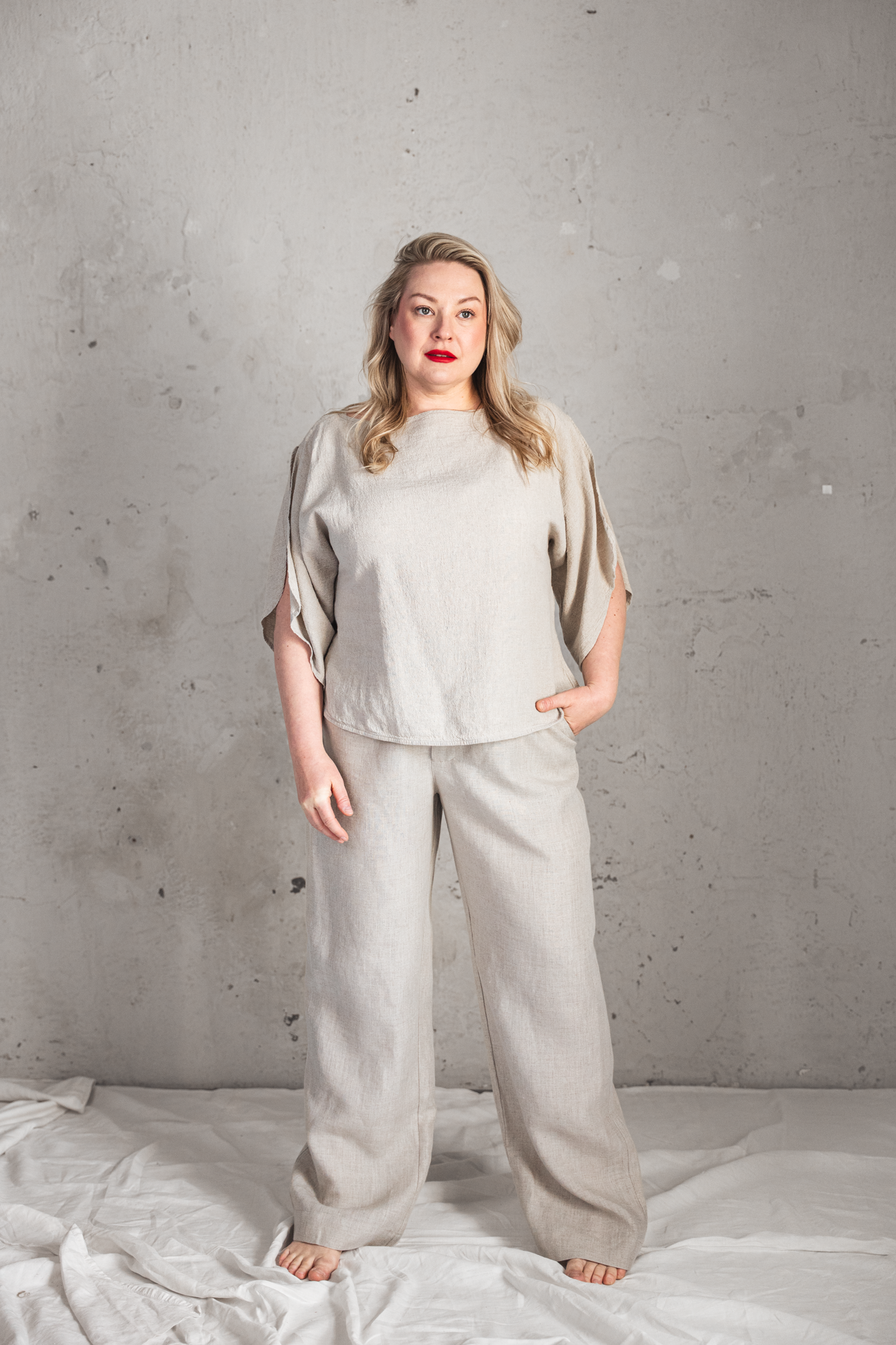 VALLMO SHIRT NATUR LINEN-COTTON