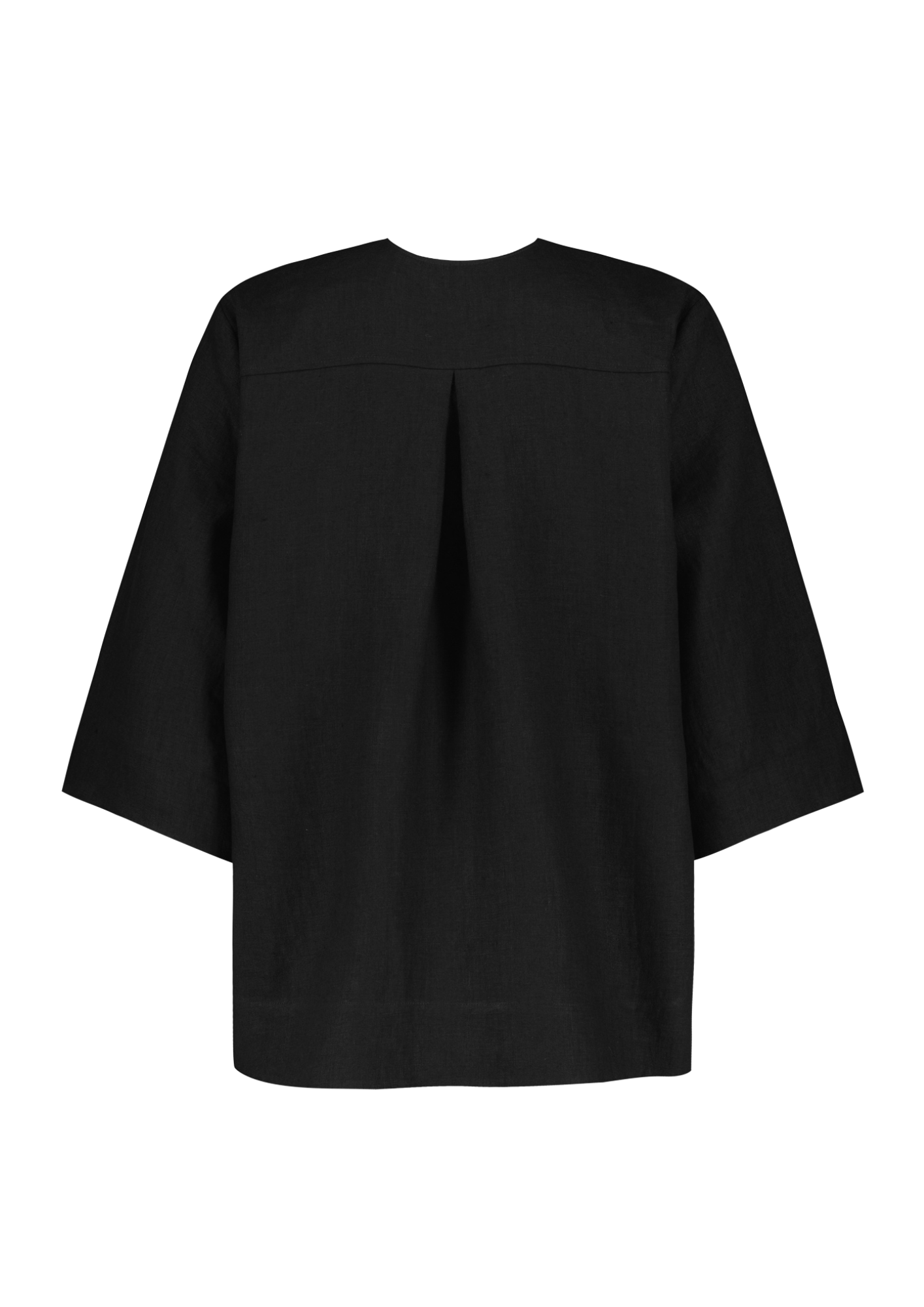 RUMARBY LINEN SHIRT BLACK