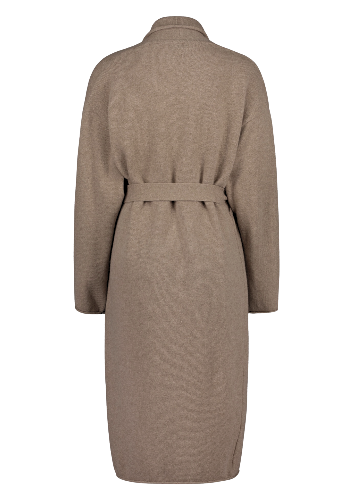 SEILI MERINO WOOL CARDIGAN LIGHT BROWN