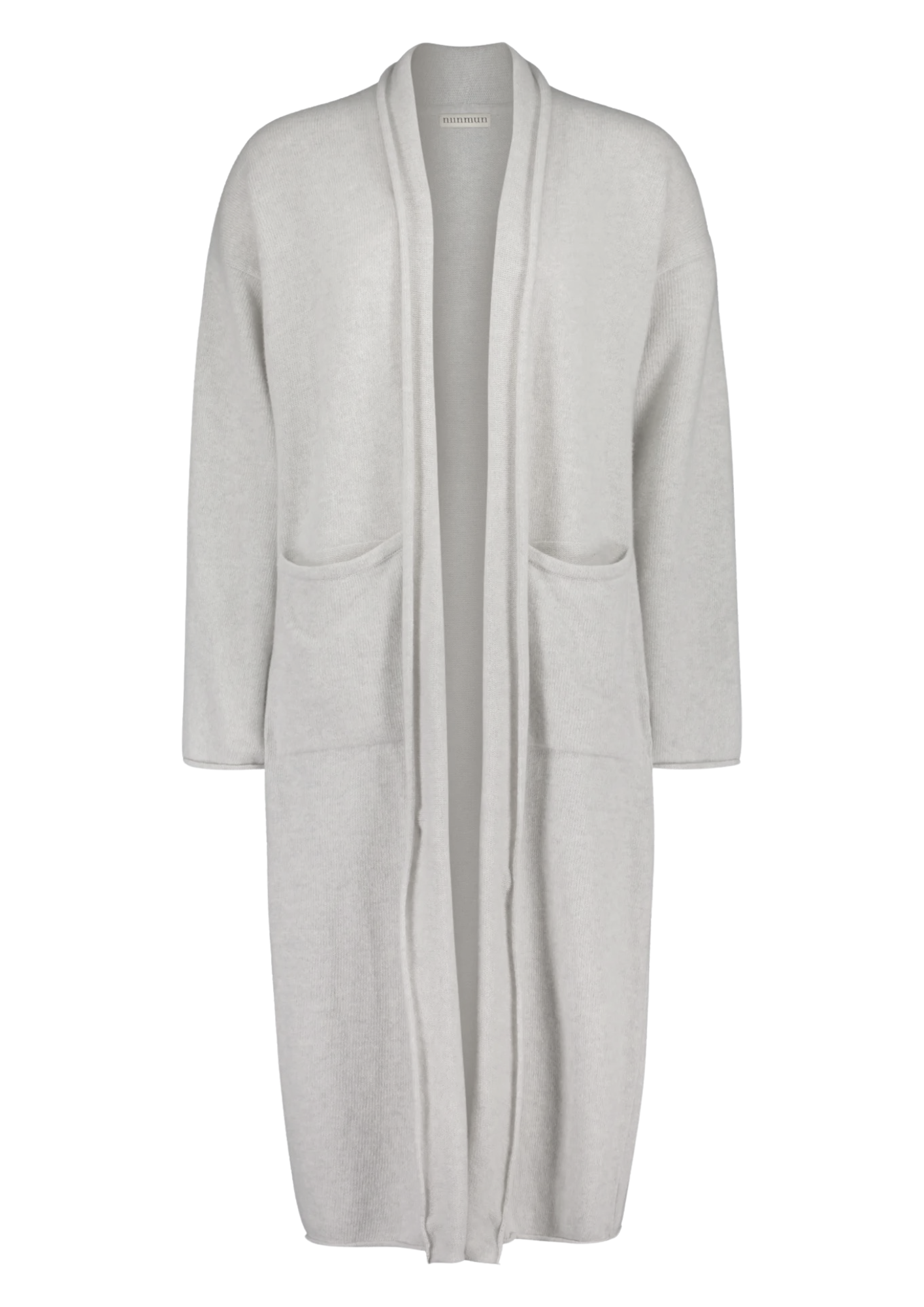 SEILI MERINO WOOL CARDIGAN LIGHT GREY