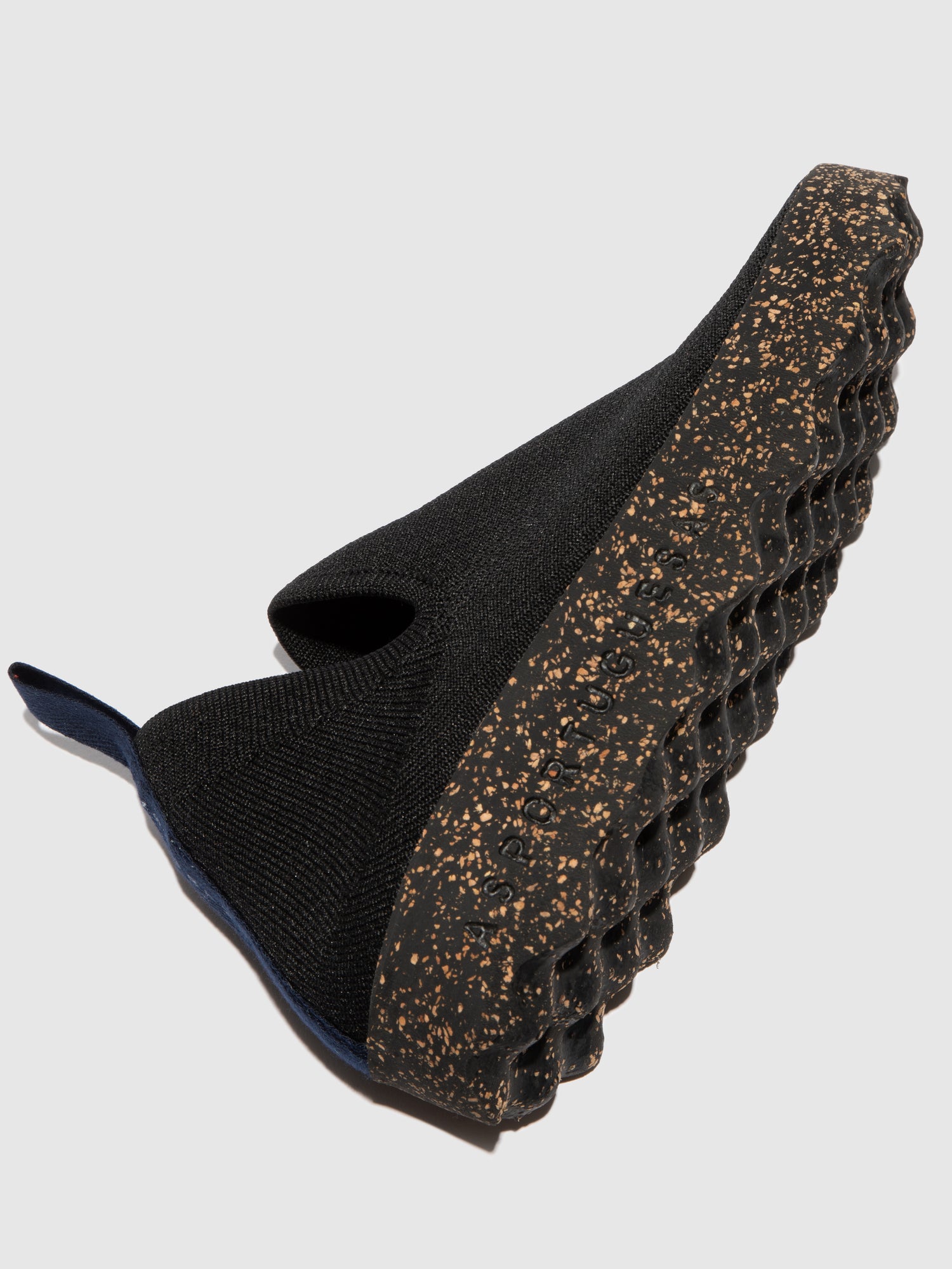 ASPORTUGUESAS CLIP FABRIC SHOES BLACK