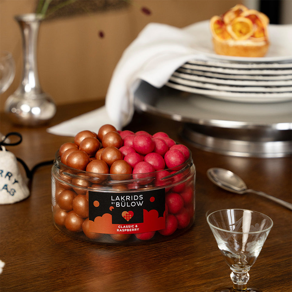LAKRIDS BY BULOW MIXED - CLASSIC CARAMEL & CRISPY RASPBERRY 550G